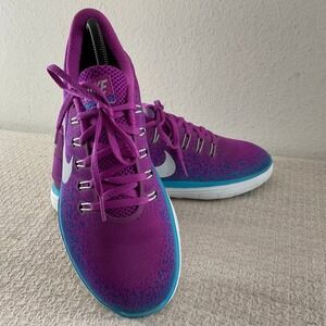 Nike Free RN Distance Hyper Violet Gamma Blue Running Shoes Womens 9.5 Neon